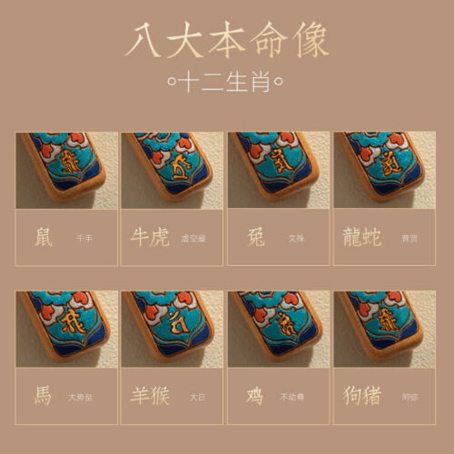 十二生肖防丟配件刻製電話號碼鑰匙扣：圖片 3