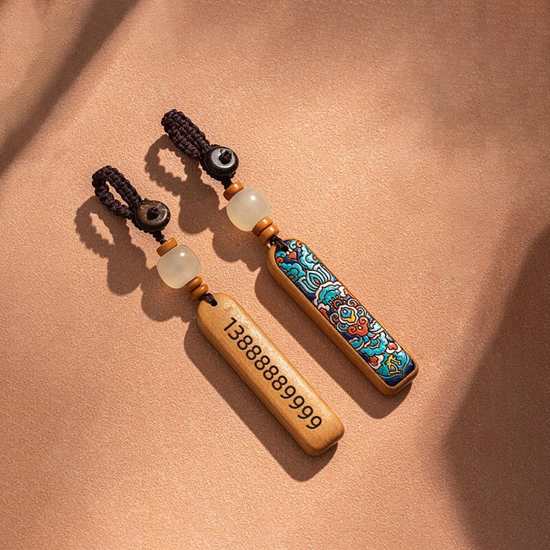 十二生肖防丟配件刻製電話號碼鑰匙扣：圖片 5
