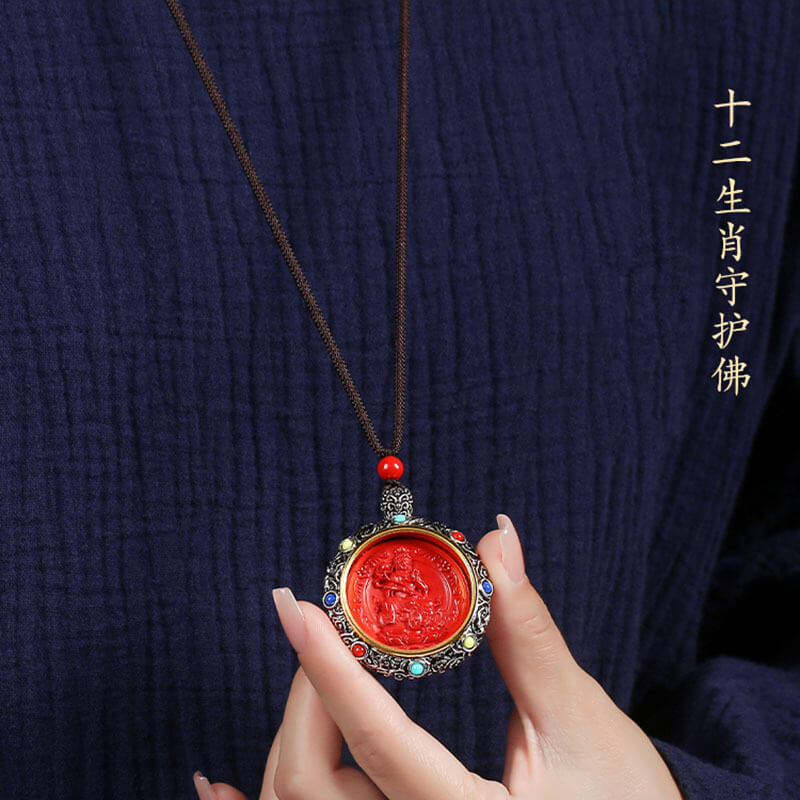 十二生肖硃砂八大佛男女項鏈：圖片 3
