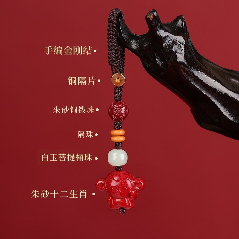 十二生肖吉祥物鑰匙扣掛件：圖片 3