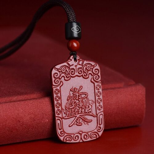 五路福神天然朱砂五路福神令牌吊墜鑰匙扣：圖片 6