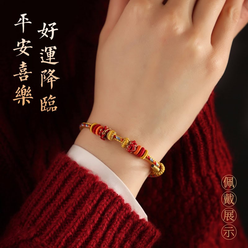 千與千尋可穿珠diy桃花結手工編繩：圖片 2