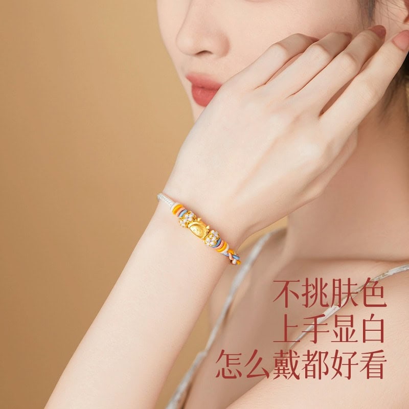 迎祥納福輕奢小眾精致紅繩編織繩：圖片 3