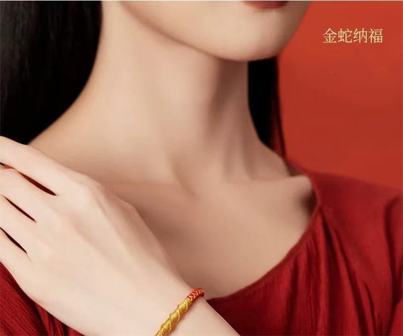 《金蛇送福》2025蛇年本命年紅繩手鏈