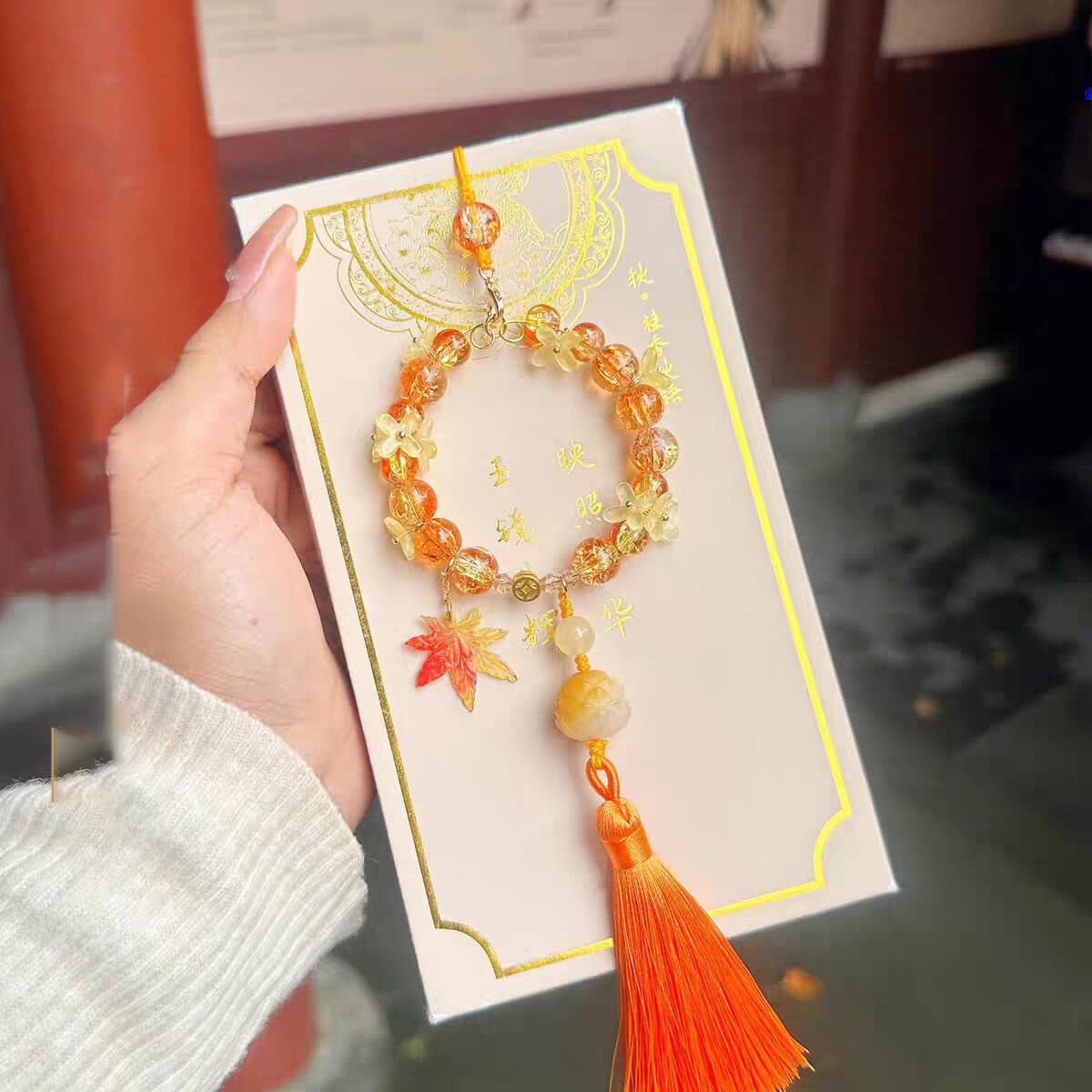 富桂花連連福盈門包包掛件車掛：圖片 4