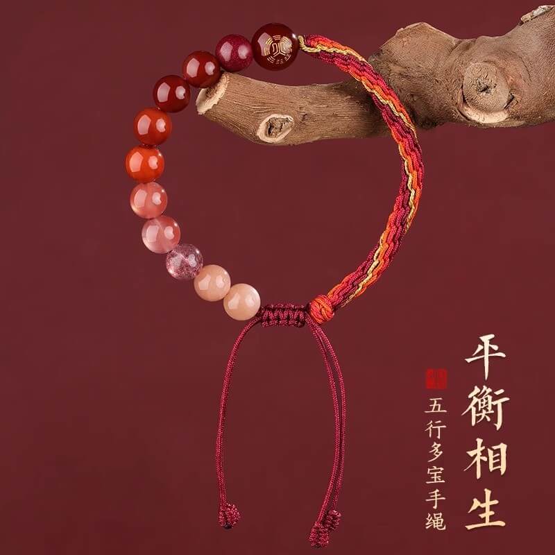 五行平衡契合金木水火土多寶手串：圖片 4