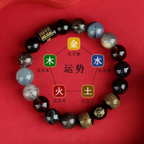 五路福神心經金木水火土多寶手串：圖片 3