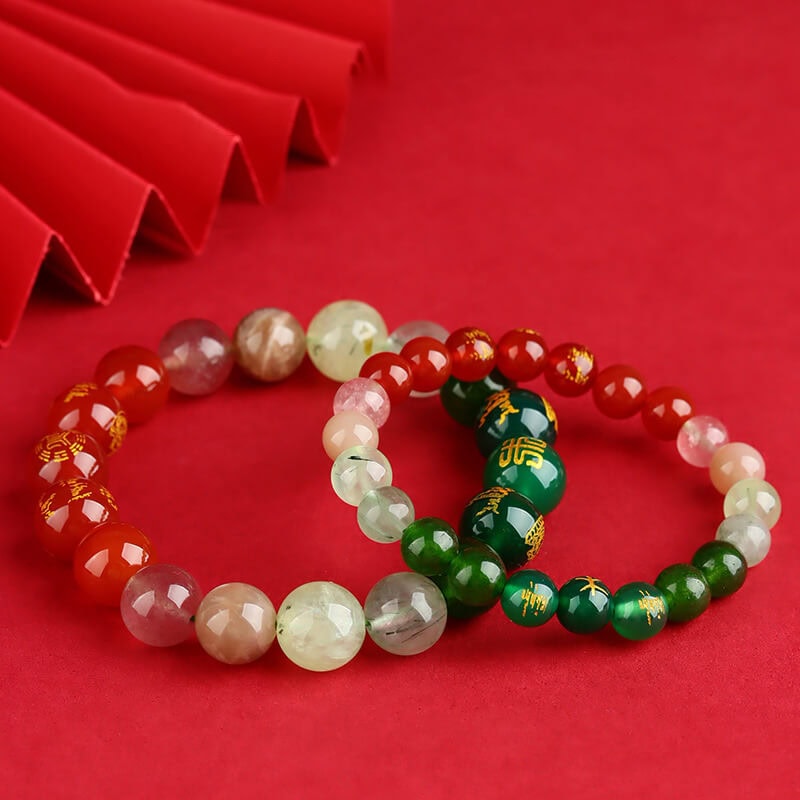 五路福神天然多寶水晶五行平衡調節手鏈：圖片 6