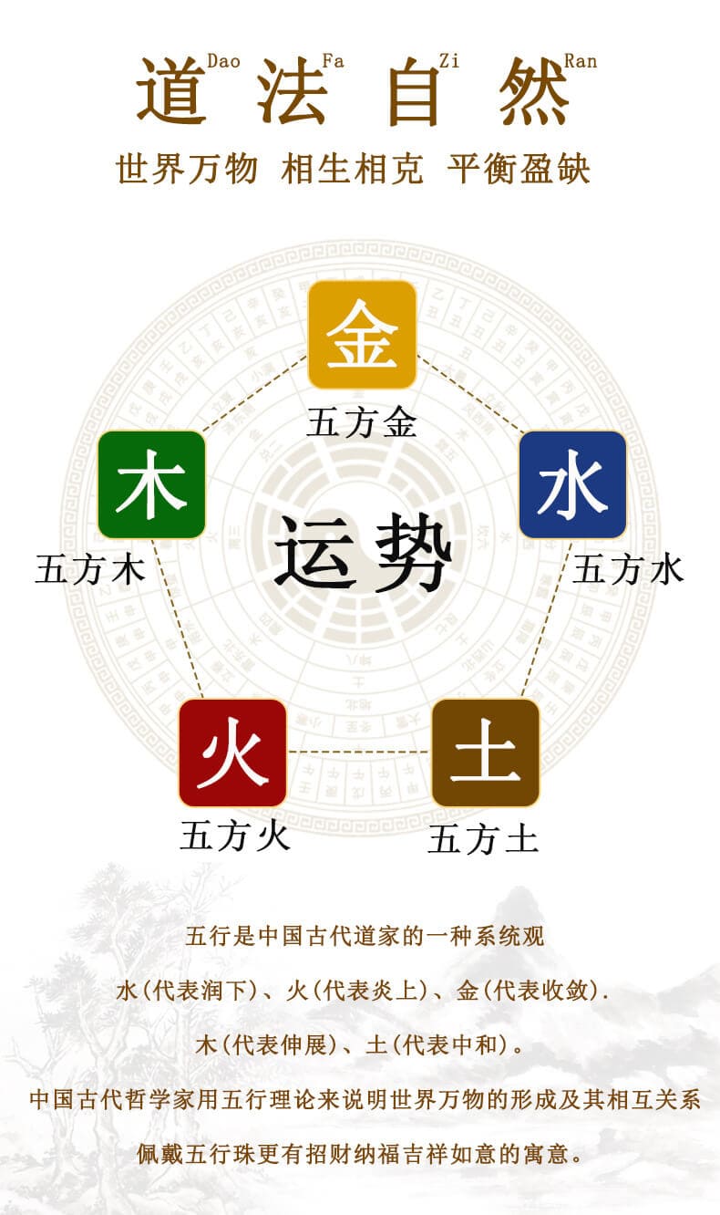 《五路財神》天然多寶水晶五行平衡調節手鏈