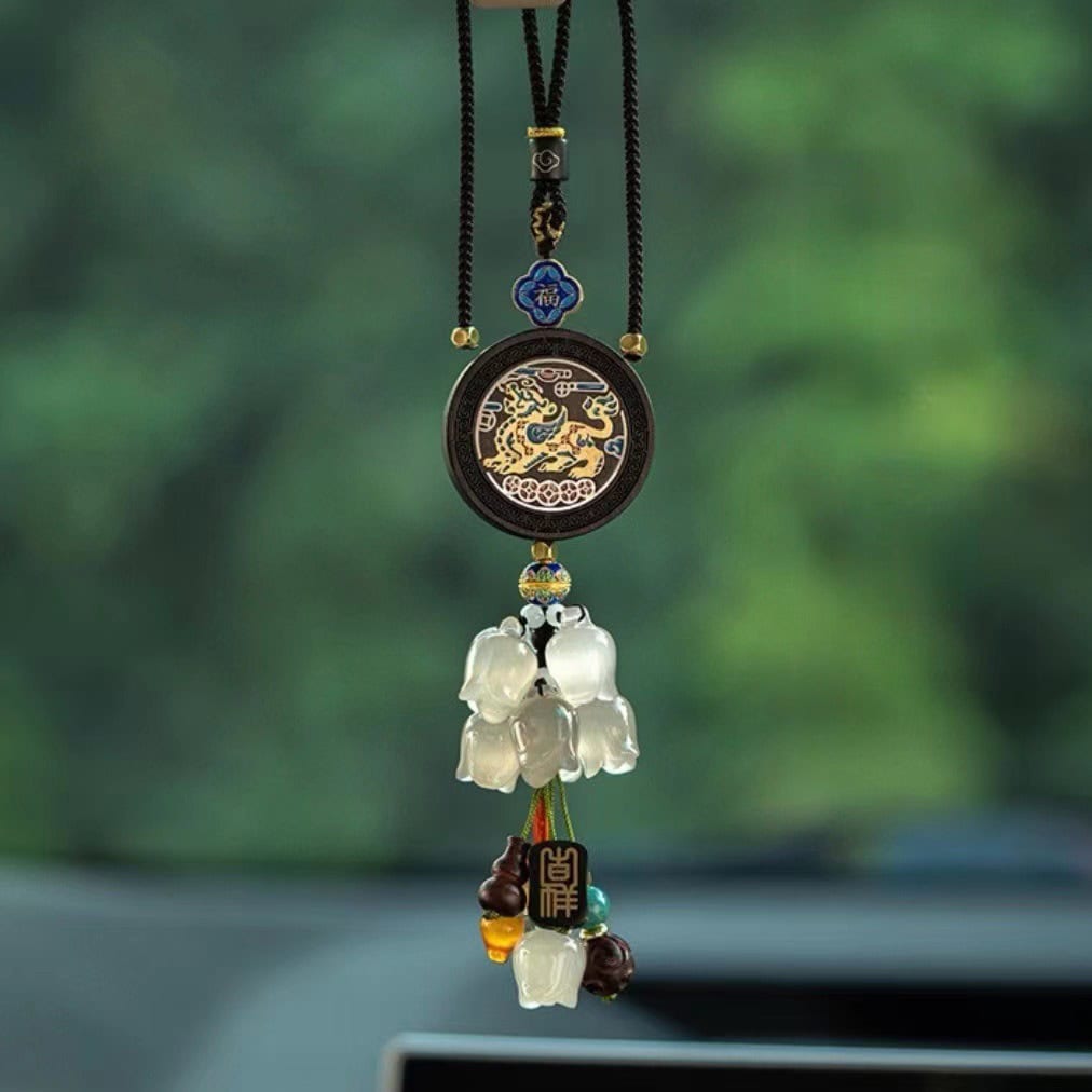一路升發花生瑪瑙汽車掛件