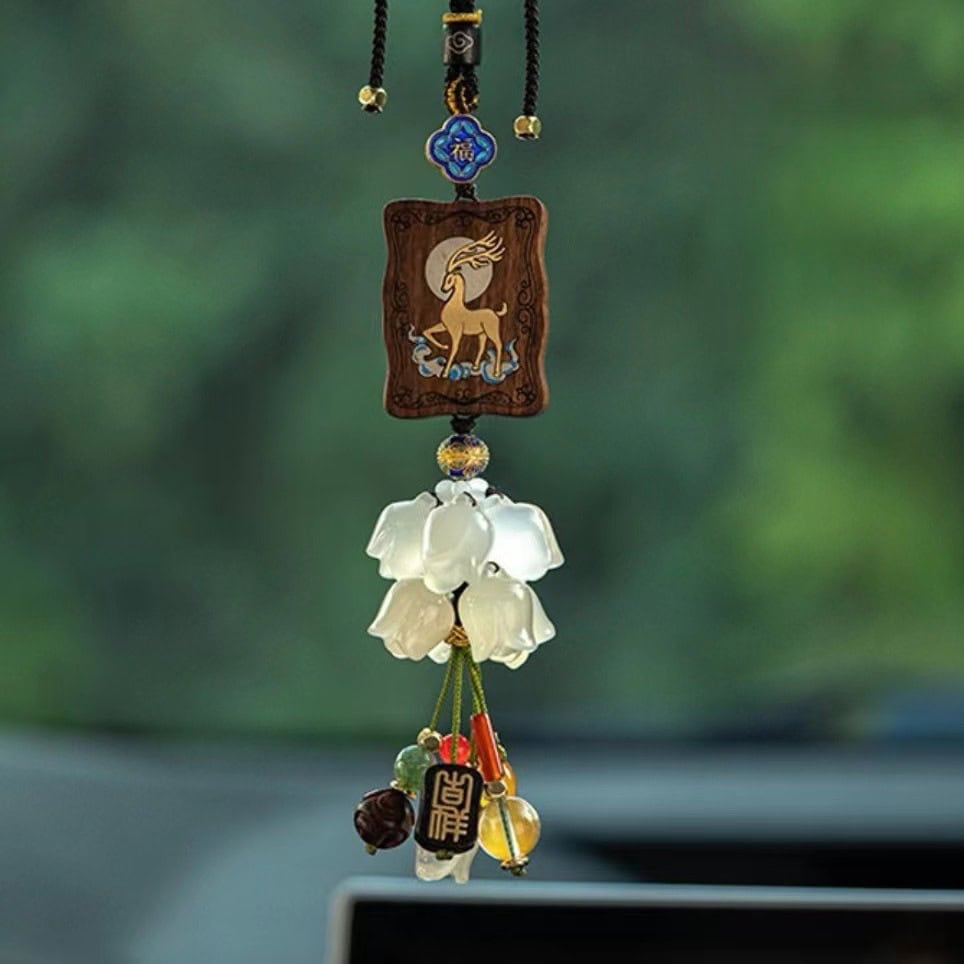 一路升發花生瑪瑙汽車掛件：圖片 3