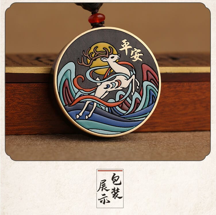 一鹿平安鑰匙扣 整體造型呈現
