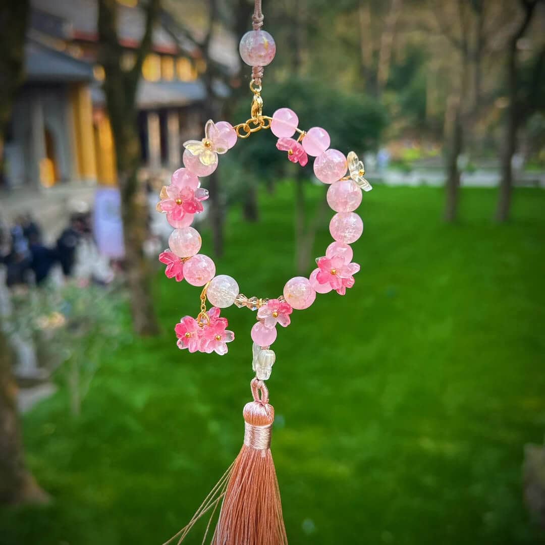 富貴花一葉福耀版車掛蓮蓮福盈門掛件：圖片 6