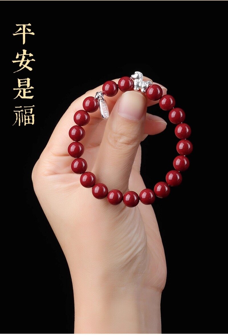 馬年紅色手鏈 日常佩戴展示
