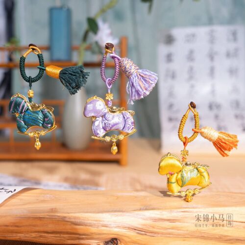 馬上迎福宋錦元寶葫蘆小馬吊墜掛飾：圖片 3