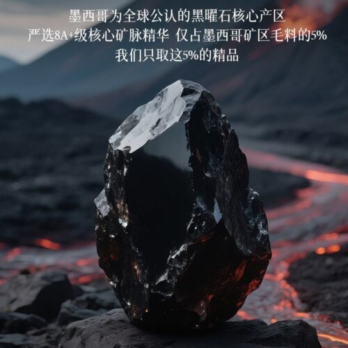氣韻屬水黑曜石海藍寶天然水晶雙圈手鏈：圖片 4