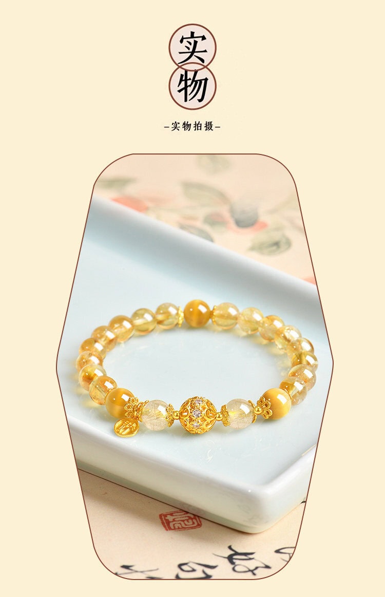 虎眼石手串 男女同款展示