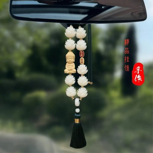 好運連連車載吊飾掛飾菩提蓮花汽車掛件：圖片 5