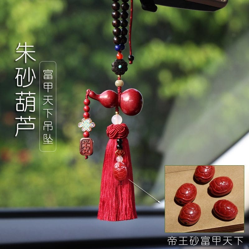 朱砂葫蘆汽車掛飾車內飾品掛件：圖片 3