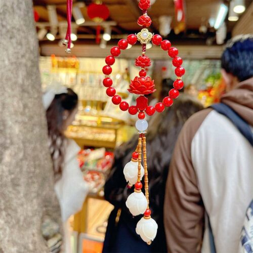 好運蓮蓮蓮花車掛件後視鏡掛飾：圖片 3