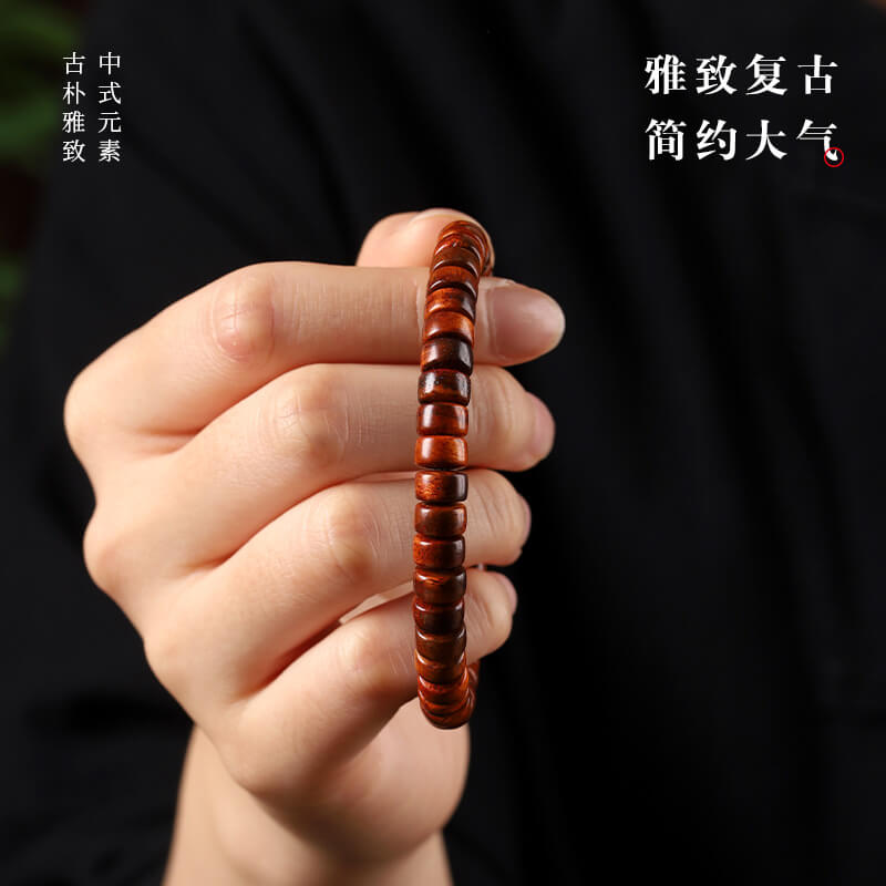 百搭極簡款單圈新中式木質手串：圖片 4