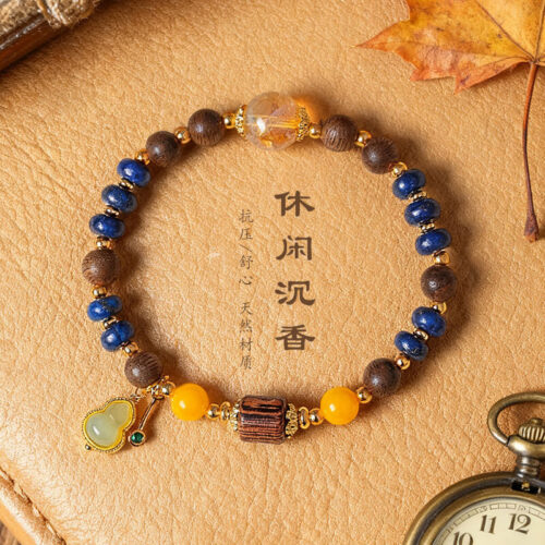 新中式天然青金石串珠手鏈