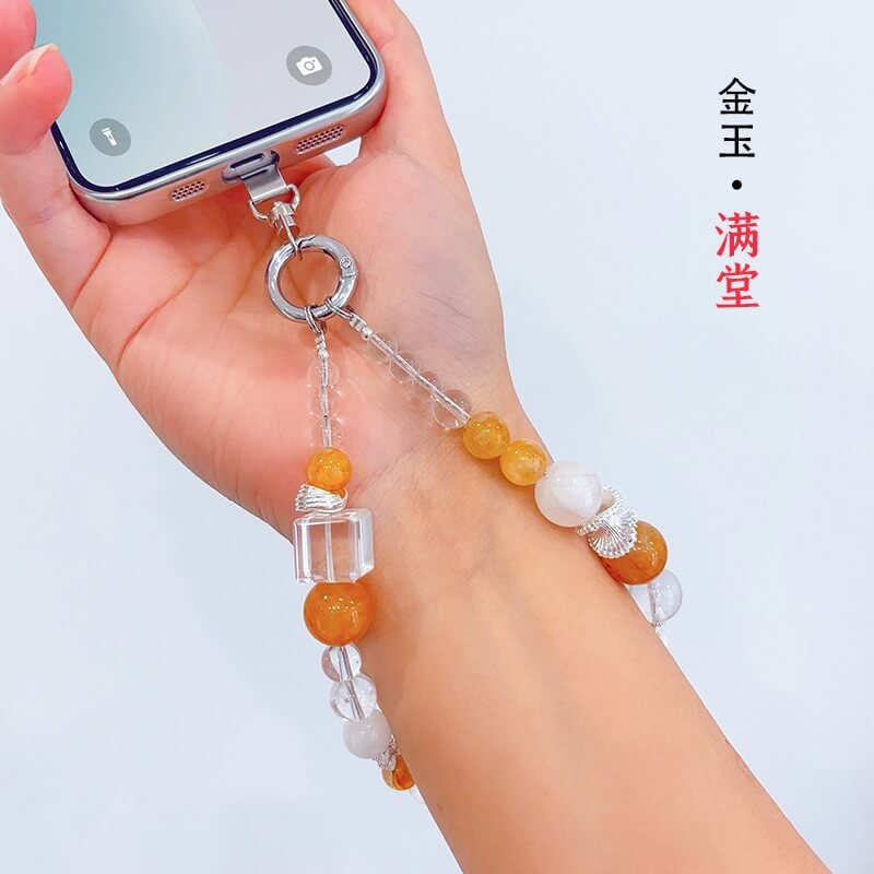綠野仙蹤天然水晶串珠手機鏈掛件：圖片 4
