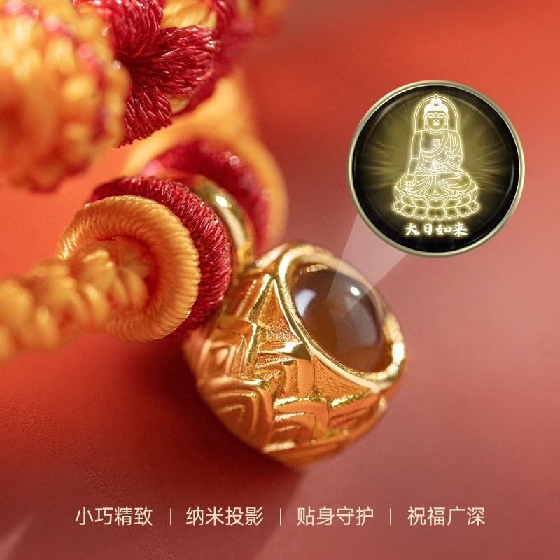2026馬年投影石十二生肖手繩手工編織紅繩：圖片 4