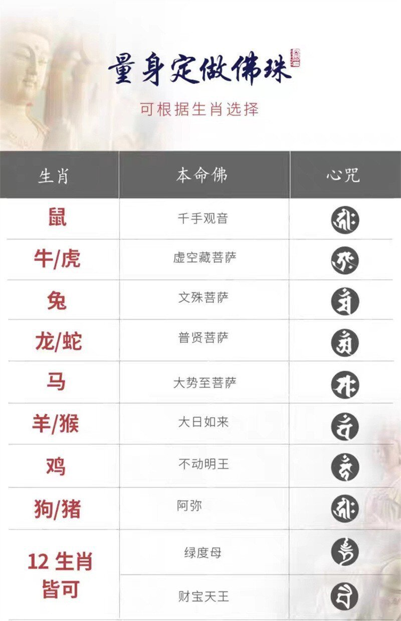 天然巴西白水晶手鏈十二生肖佛珠手串