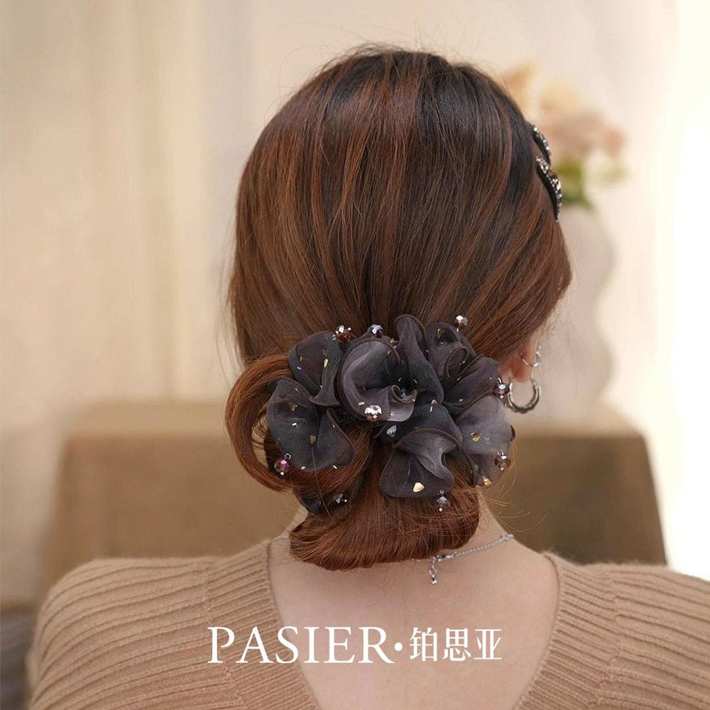 霧都星光髮圈女新款高級感優雅紮髮皮筋
