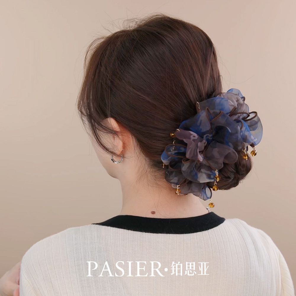 暮色海岸線髮圈女時尚溫柔減齡大腸頭繩