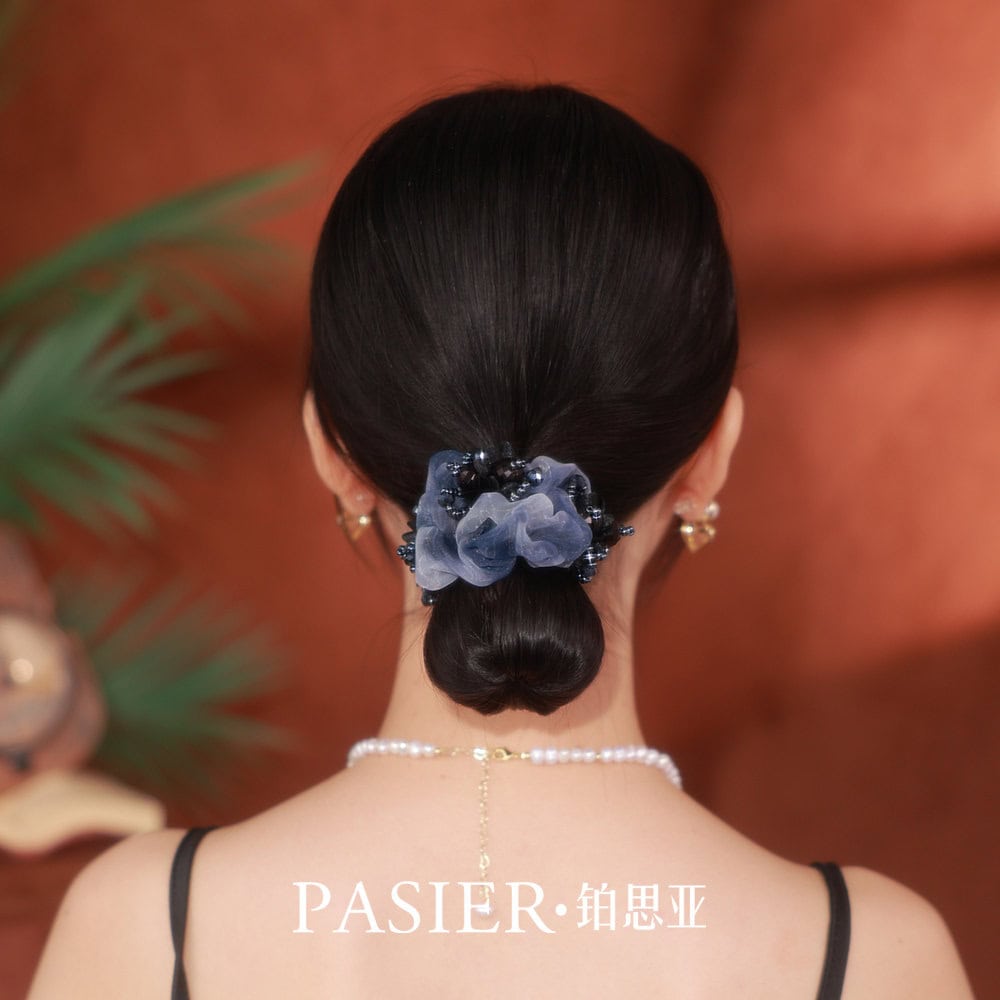 墨染大腸髮圈女國風氣質紮髮皮筋