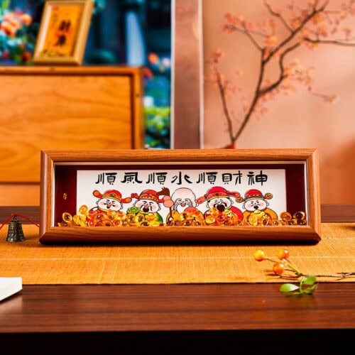 日進鬥金入戶玄關置物架裝飾品擺件