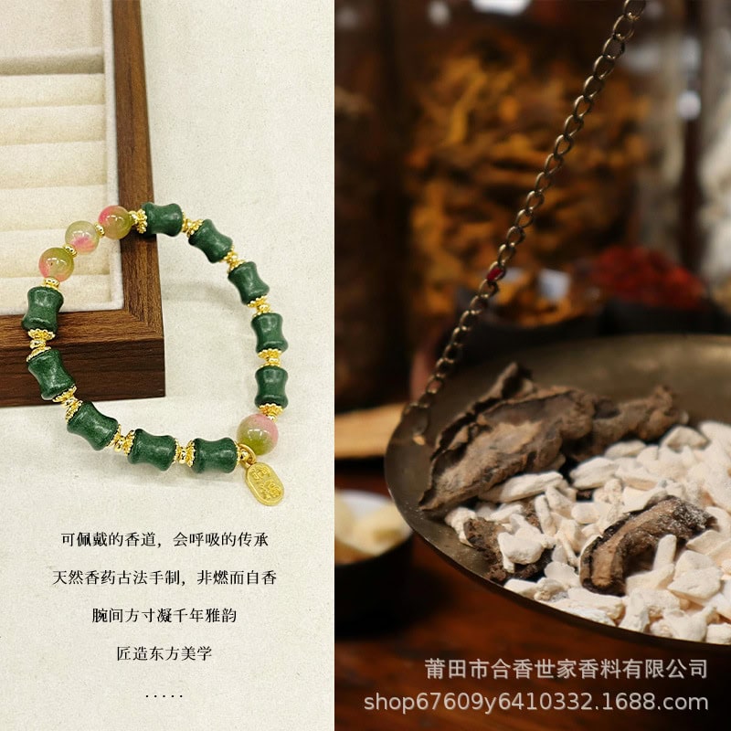 東坡竹手串天然合香竹節手鏈手飾：圖片 2