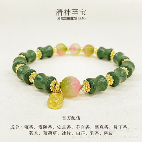 東坡竹手串天然合香竹節手鏈手飾：圖片 4