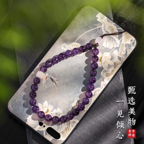 紫霞仙子優化紫水晶掛件手機鏈掛繩：圖片 3