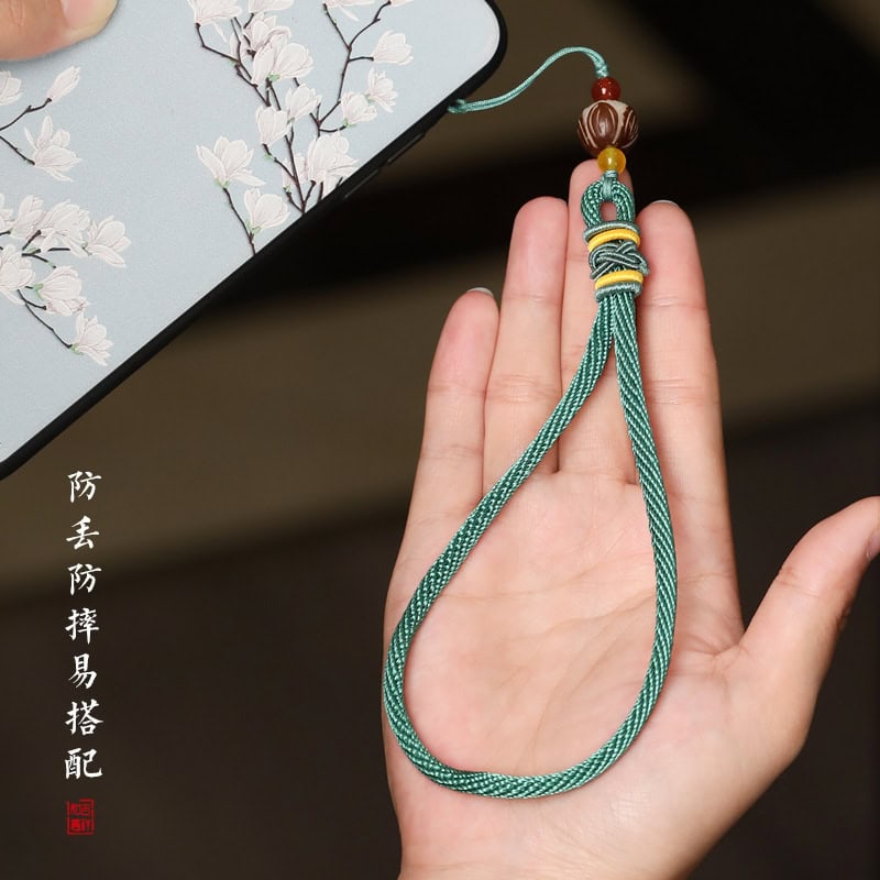 菩提蓮花手機鏈中國風短款手腕繩：圖片 2
