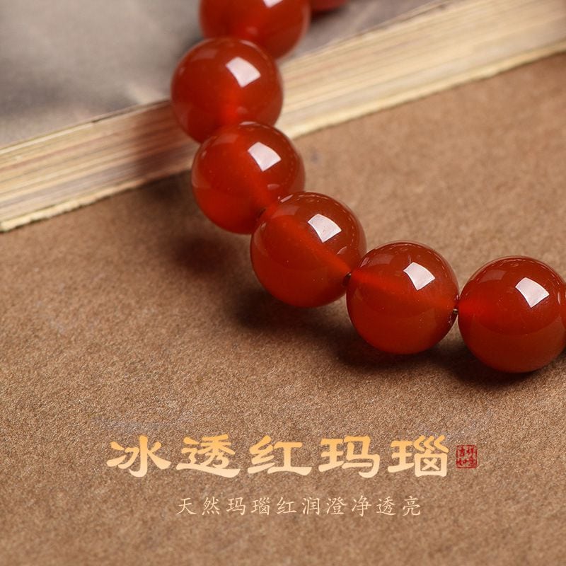 天然紅瑪瑙男女手串十二生肖手鏈：圖片 3