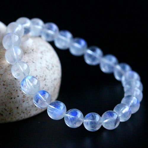天然藍月光石手鏈晶體藍月光石手串