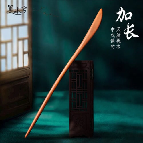 純桃木正宗手工木簪子盤髮挽髮丸子頭