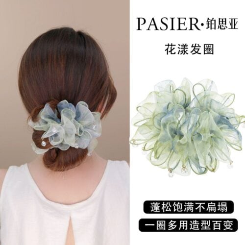花漾大腸髮圈新款浪漫清新綁髮頭繩