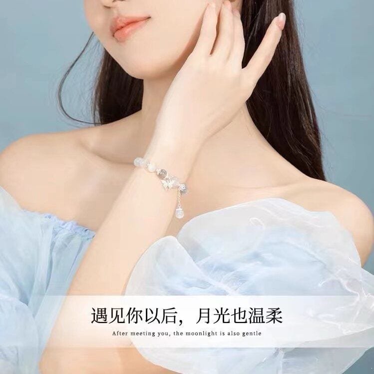 月光戀人貓眼石月光石小衆手鏈：圖片 4