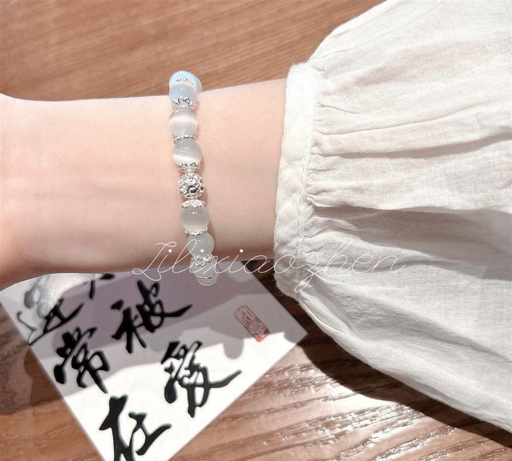 貓眼石新款珠串珠手串感水晶手飾