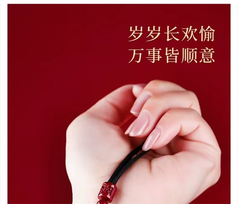 天然朱砂吊坠男女本命年紫金砂項鏈