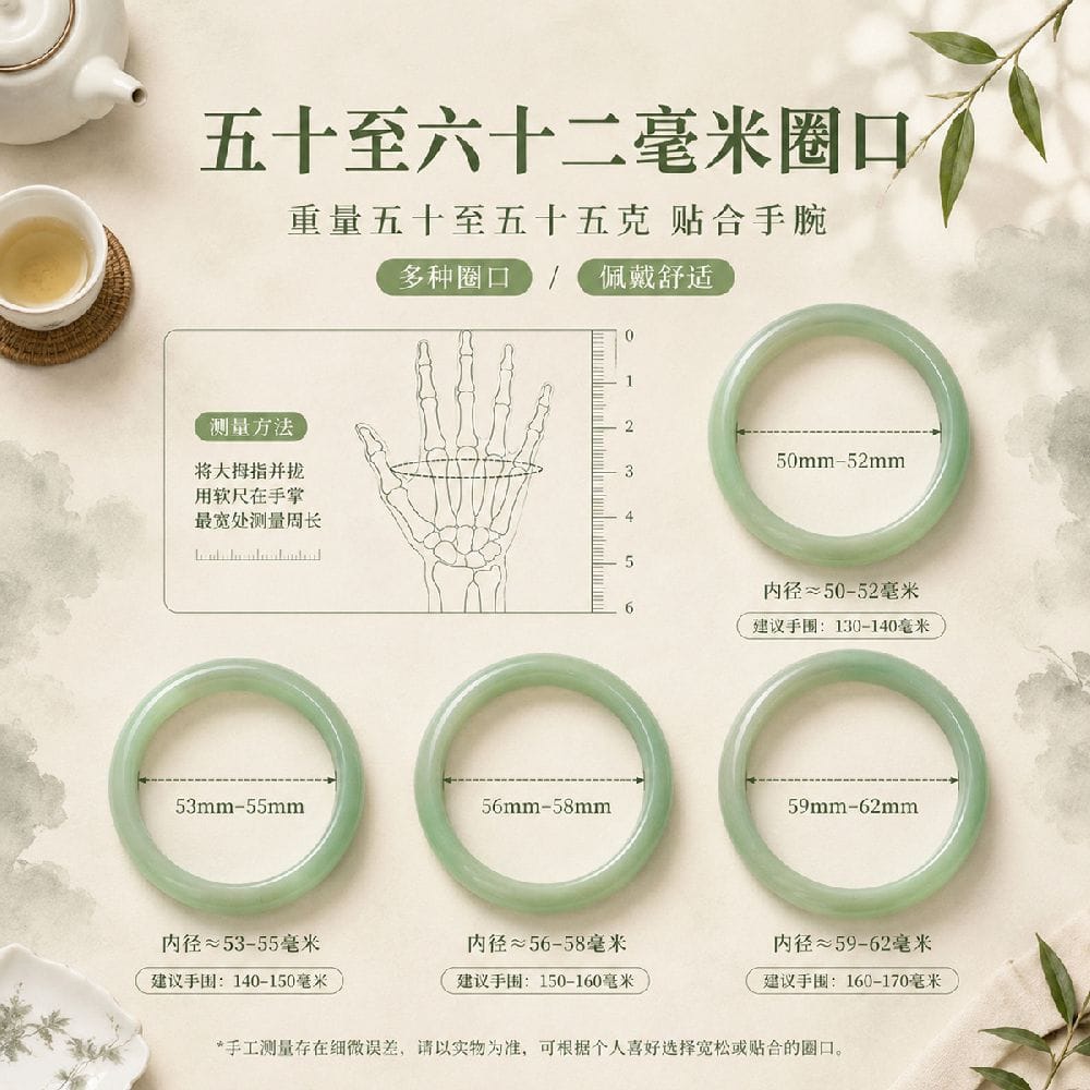 玉晴水手镯女款簡約平安镯子
