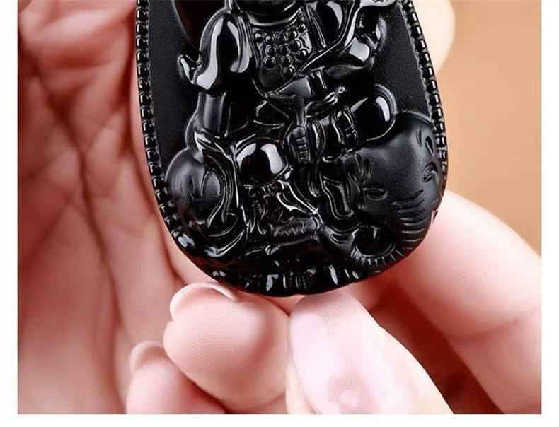 天然黑曜石十二生肖項鏈