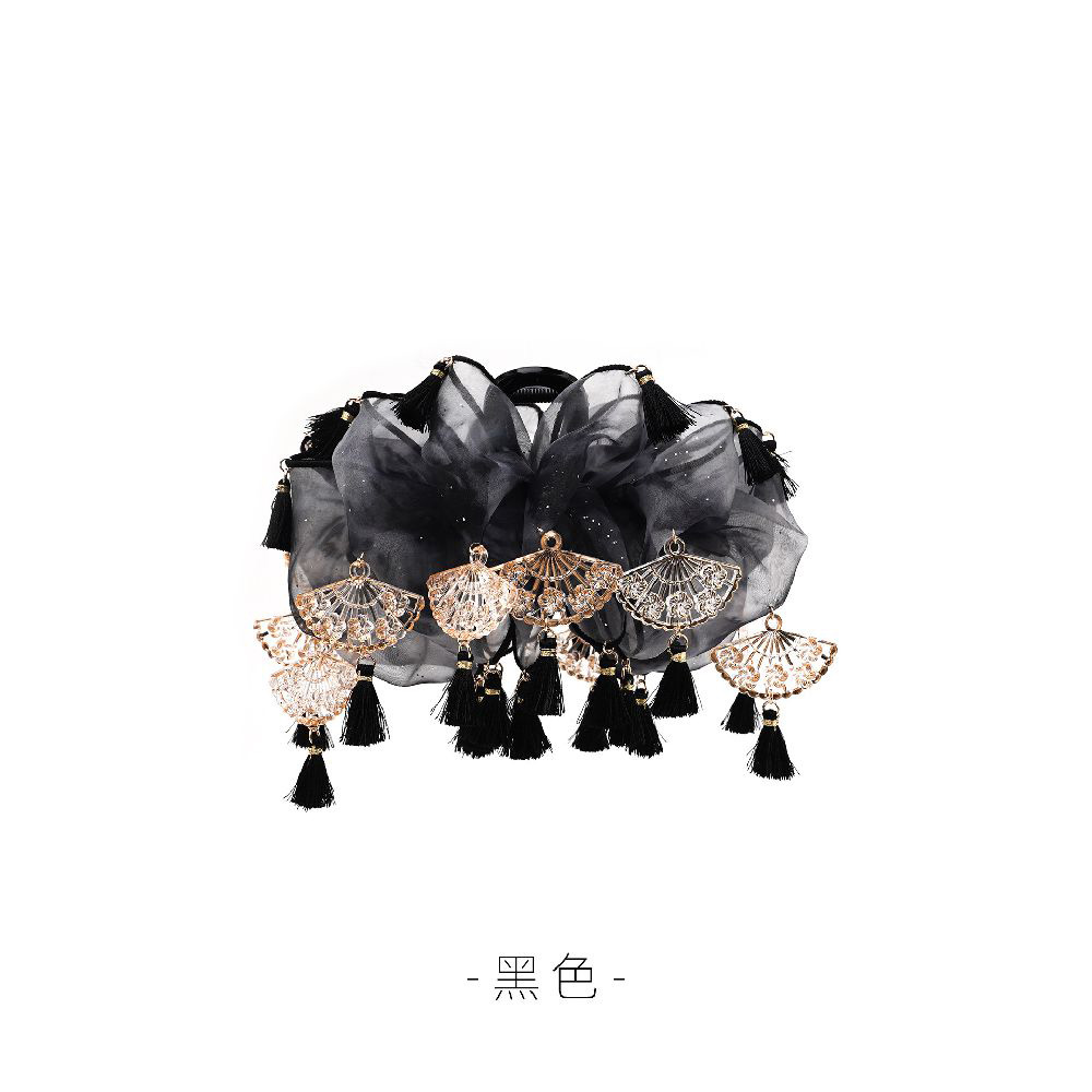 雲纓含暮新中式氛圍感手工氣質風抓夾：圖片 3