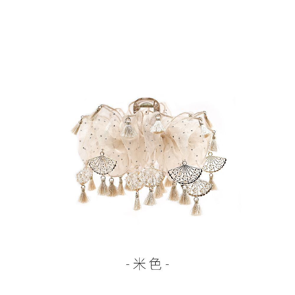 雲纓含暮新中式氛圍感手工氣質風抓夾：圖片 5