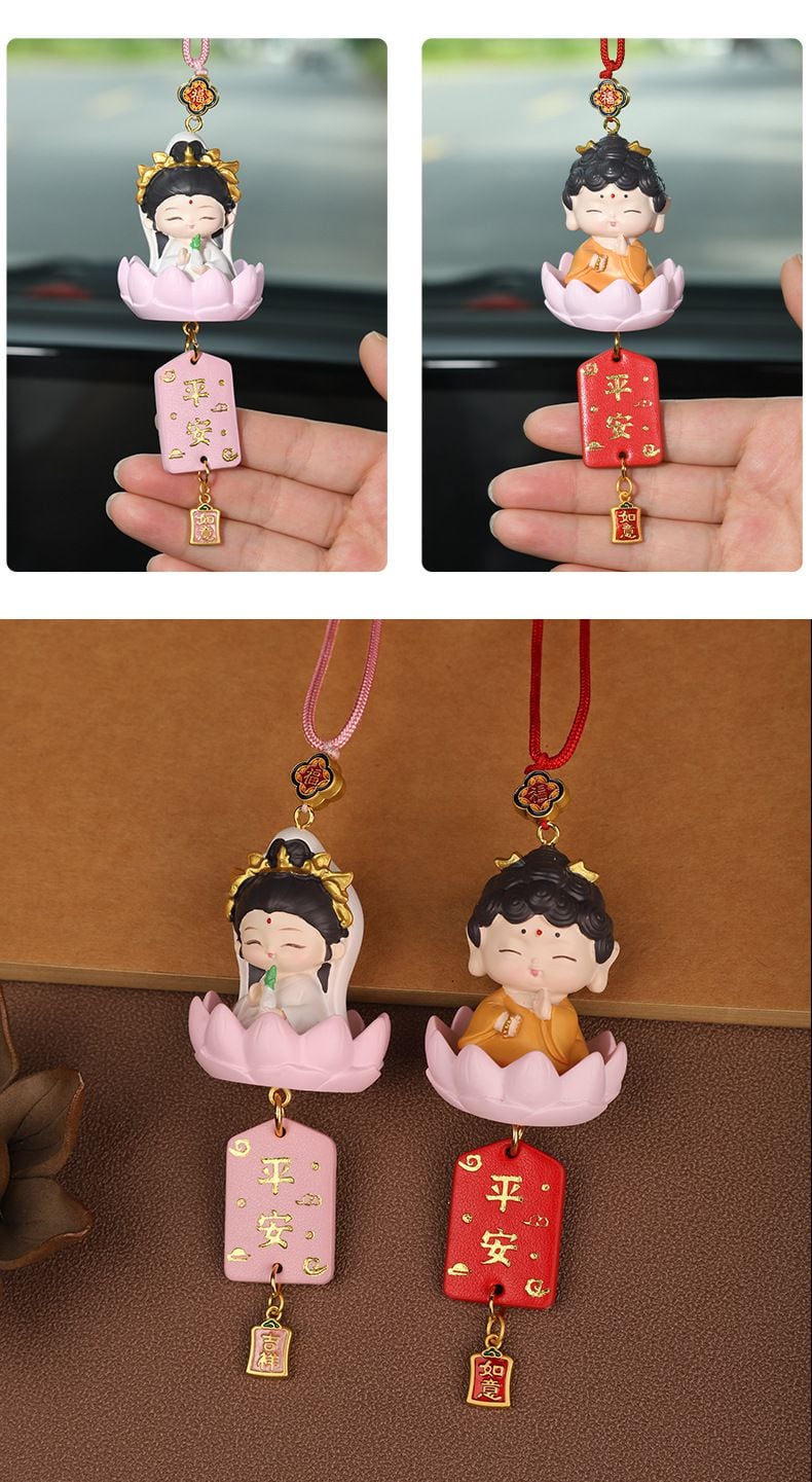 小佛祖汽車挂件車內飾創意用品卡通挂飾