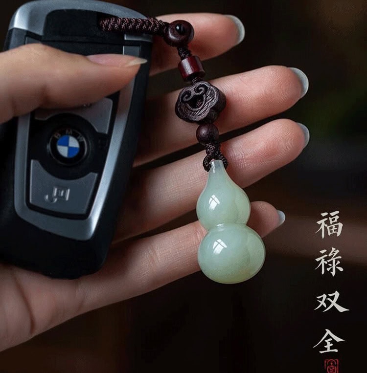 福祿葫蘆汽車鑰匙扣檀木鑰匙扣